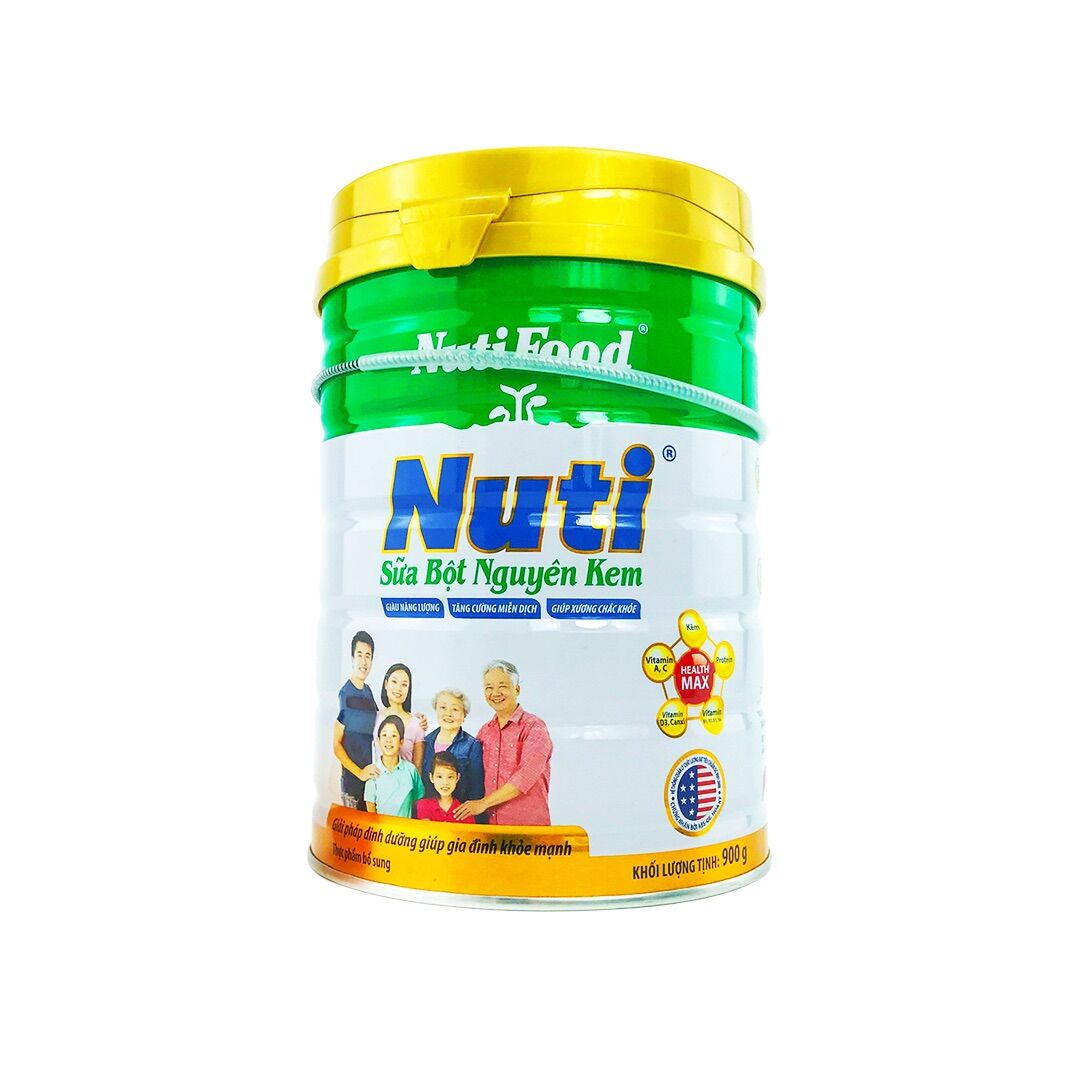 Sữa bột Nuti nguyên kem lon 900g - date mới