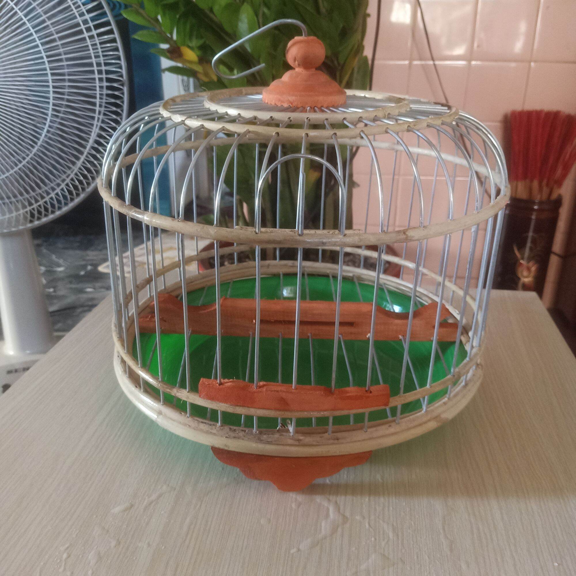 Lồng chim cu gáy kèm khay hứng phân 30 x 25