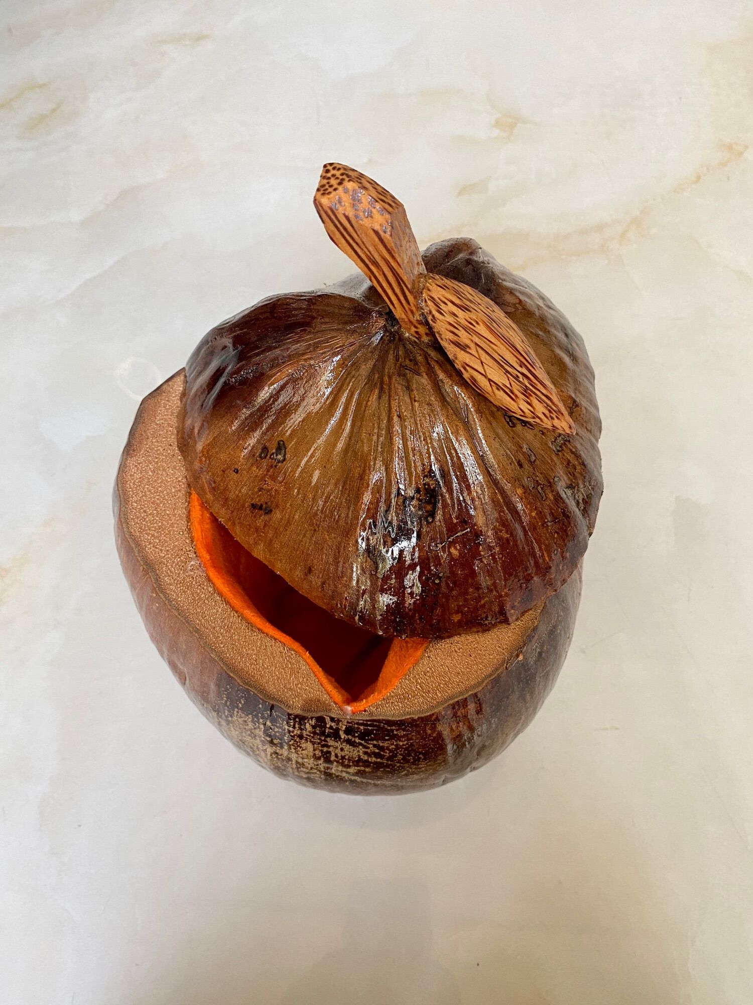 Vỏ bình ủ trà hình trái dừa