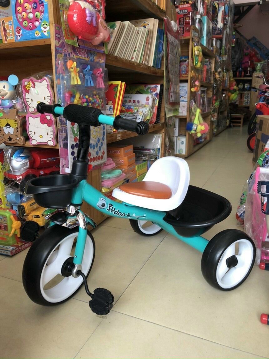 Xe đạp 3 bánh cho bé từ 2 tuổi đến 4 tuổi ghế da