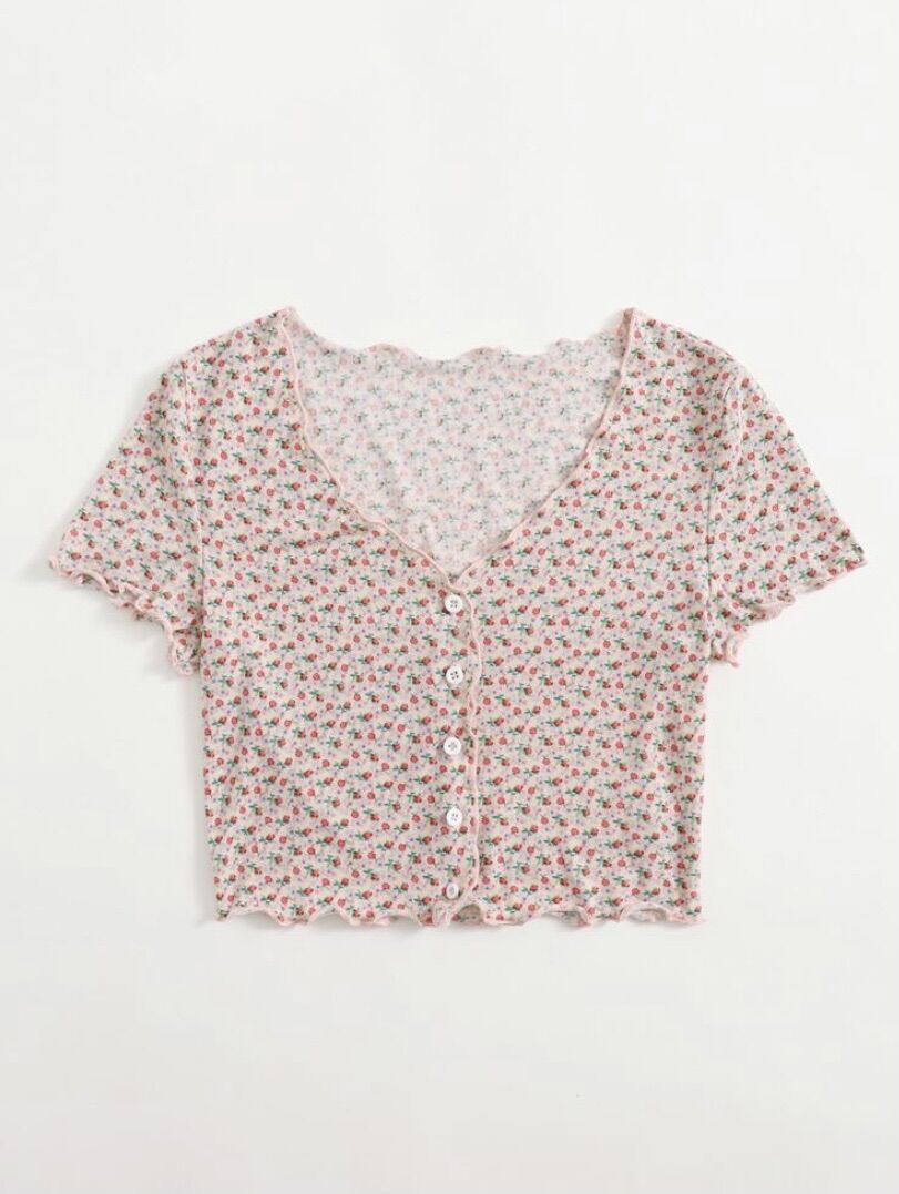 Áo crop top cực xinh xắn Shein