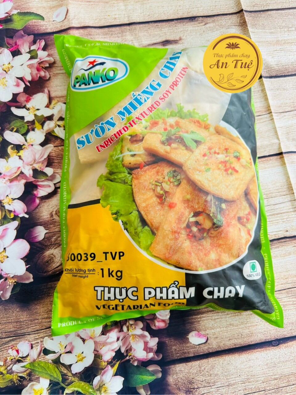 Sườn non chay panko 1kg tpc an tuệ sản xuất theo công nghệ nhật bản