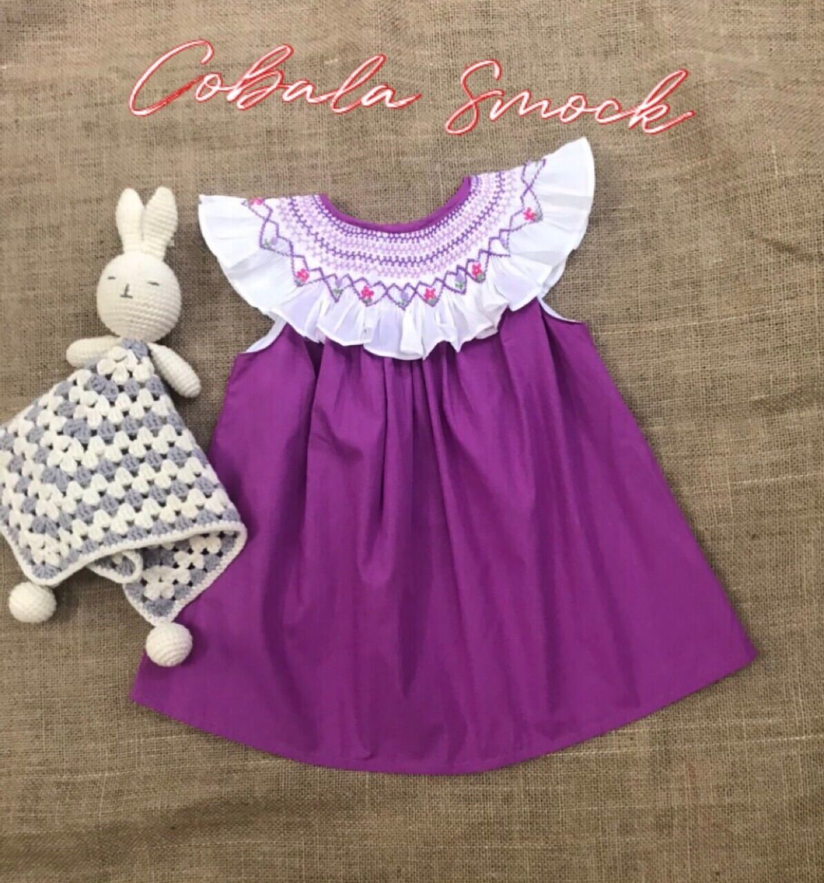 SMOCK TÍM CỔ BÈO