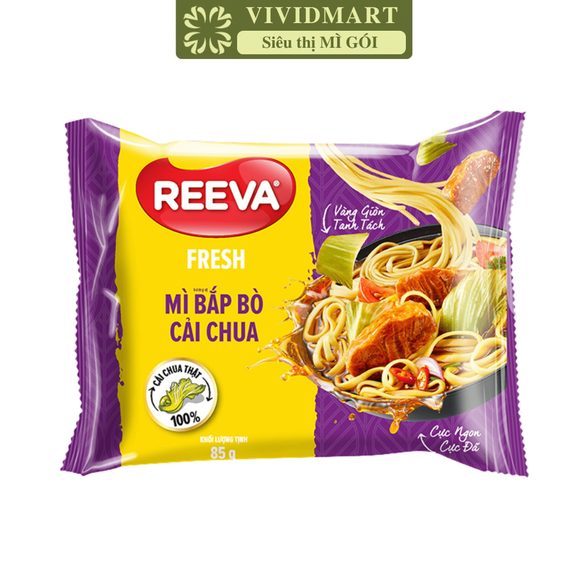 [1 PACKAGE] - UNIBEN - REEVAN INSTANT NOODLE 3 FLAVOURS: SOUR & SPICY MUSHROOM HOTPOT FLAVOUR, CHICKEN MUSHROOM SPICY CHEESE STIR-FRY NOODLE, BEEF PICKLED MUSTARD GREEN FLAVOUR (85G/PACKAGE)