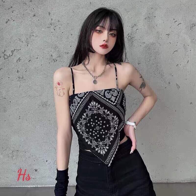 Áo yếm hoạ tiết tam giác