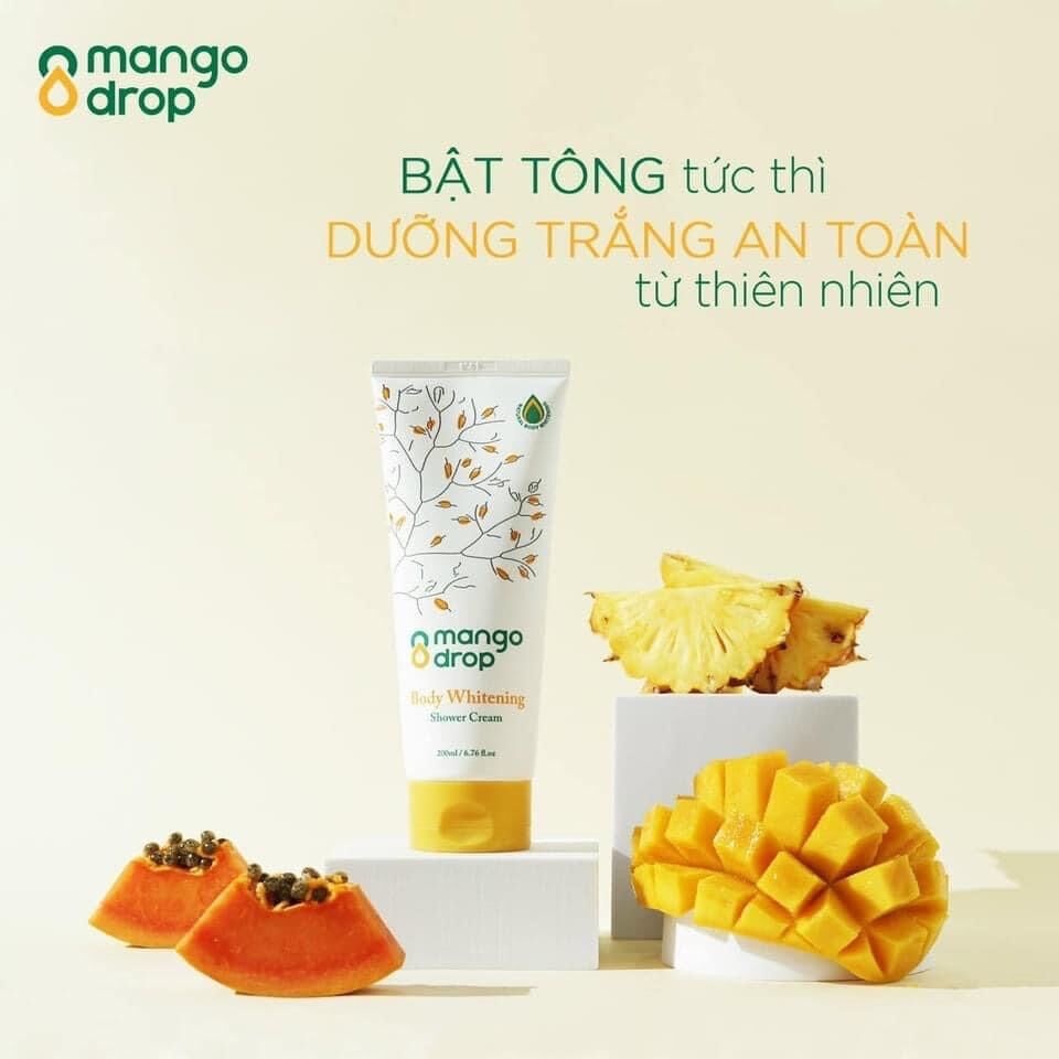 [CHÍNH HÃNG] KEM TẮM TRẮNG NÂNG TONE TỨC THÌ MANGO DROP 200ml