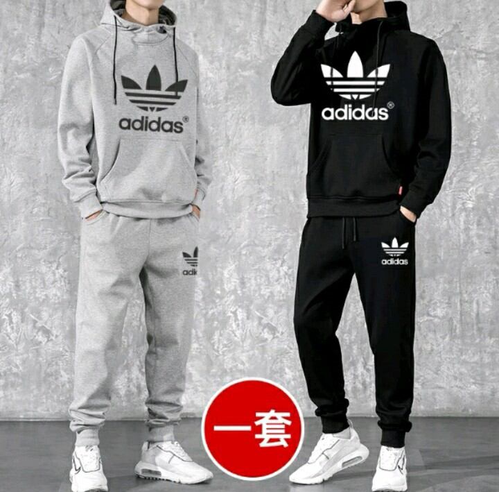 Sét bộ nỉ nam thu đông in adidas bông lúa cực chất . đồ bộ nam nữ thể thao siêu ngầu ms02