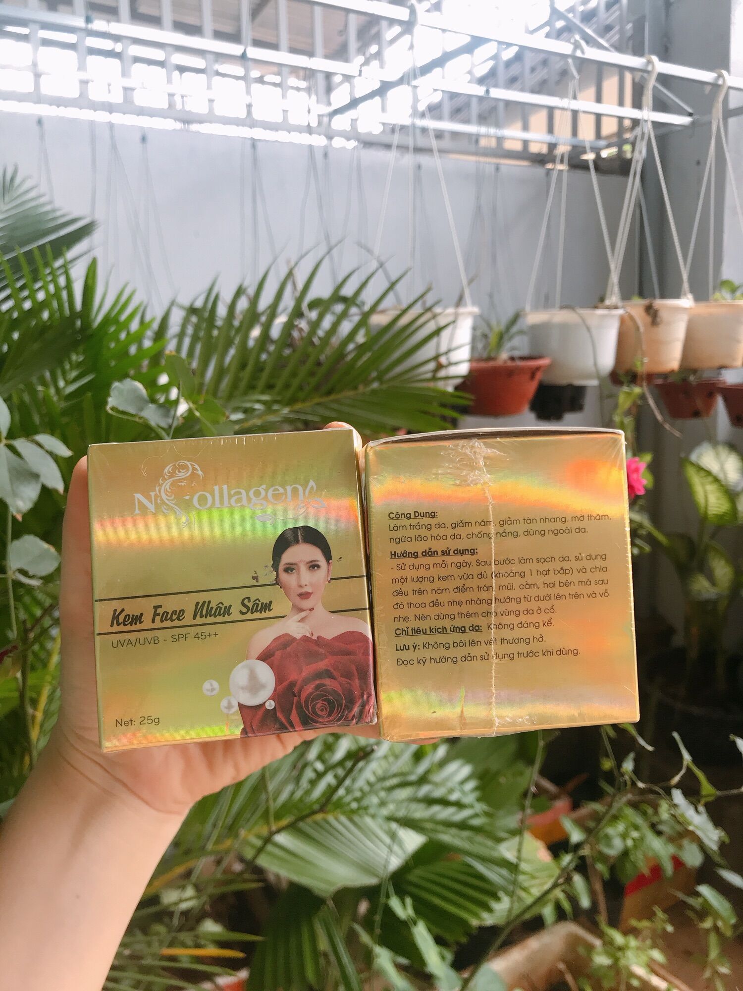 [Chính Hãng] Kem face nhân sâm N Collagen tặng gel tẩy tế bào chết.