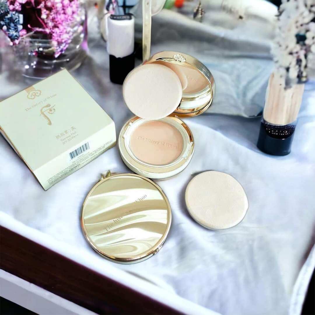 Phấn phủ trang điểm mẫu mới nhất Whoo Mi Two Way Pact 13g che phủ hoàn hảo nếp nhăn và lỗ chân lông hàng nội địa Hàn