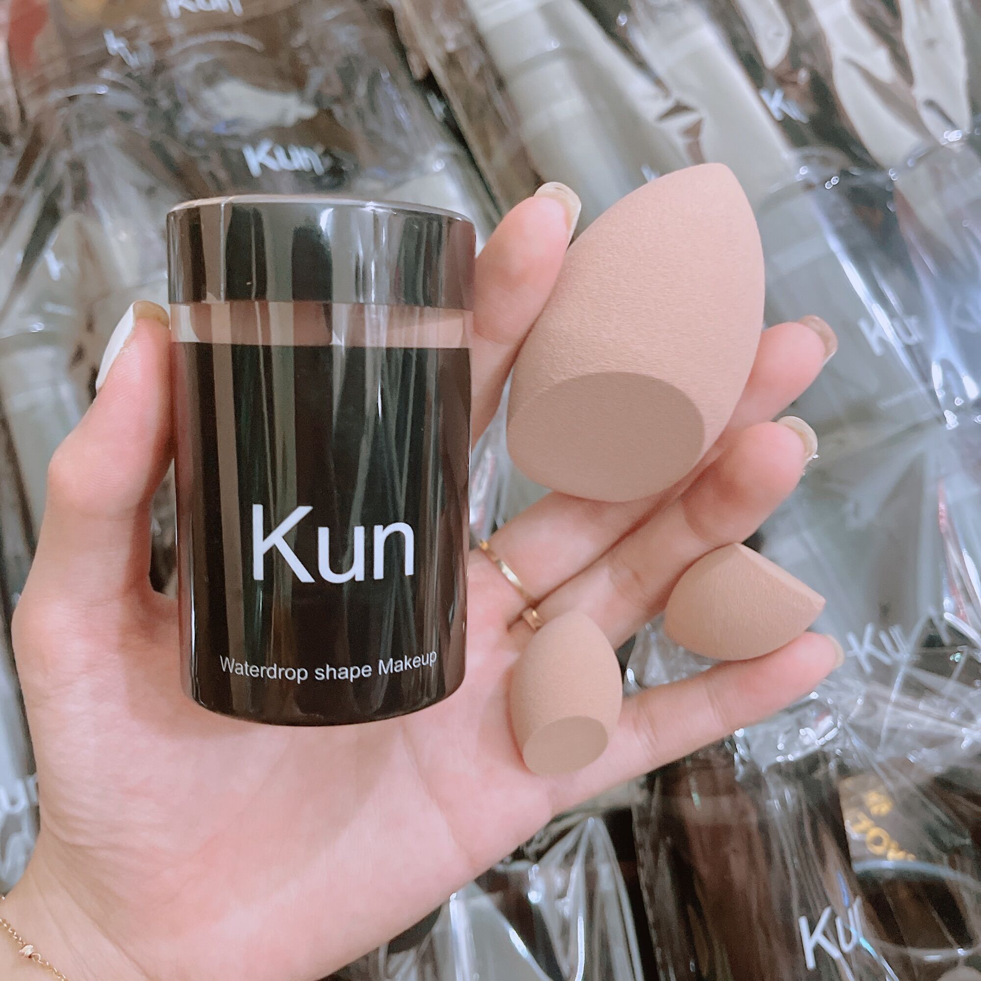 Bông Mút Kun Tán Kem Nền Set 3 Mút Đủ Màu [Chính Hãng]