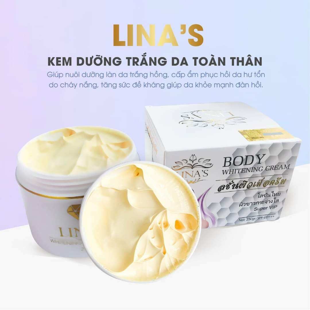 Kem body lina's dưỡng trắng da
