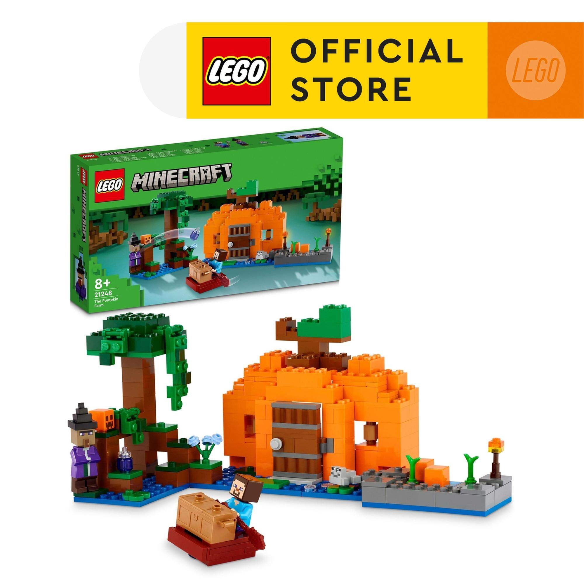 Lego minecraft 21248 đồ chơi lắp ráp nông trại bí ngô