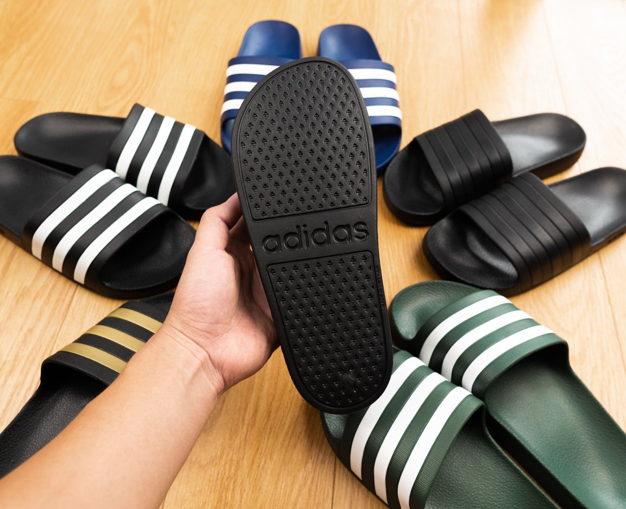 [3-5/8 Hoàn Tiền 25%]Dép đúc quai ngang nam Adidass Auth Full tag cod chuẩn Hãng