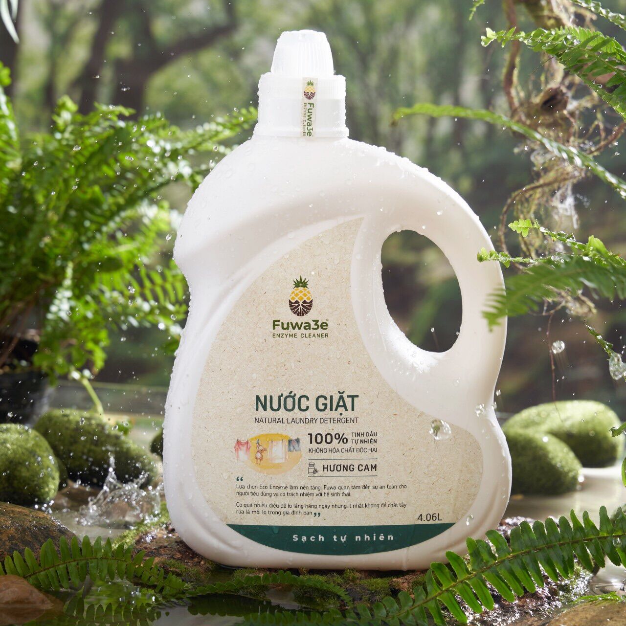 Nước giặt fuwa3e can 4l
