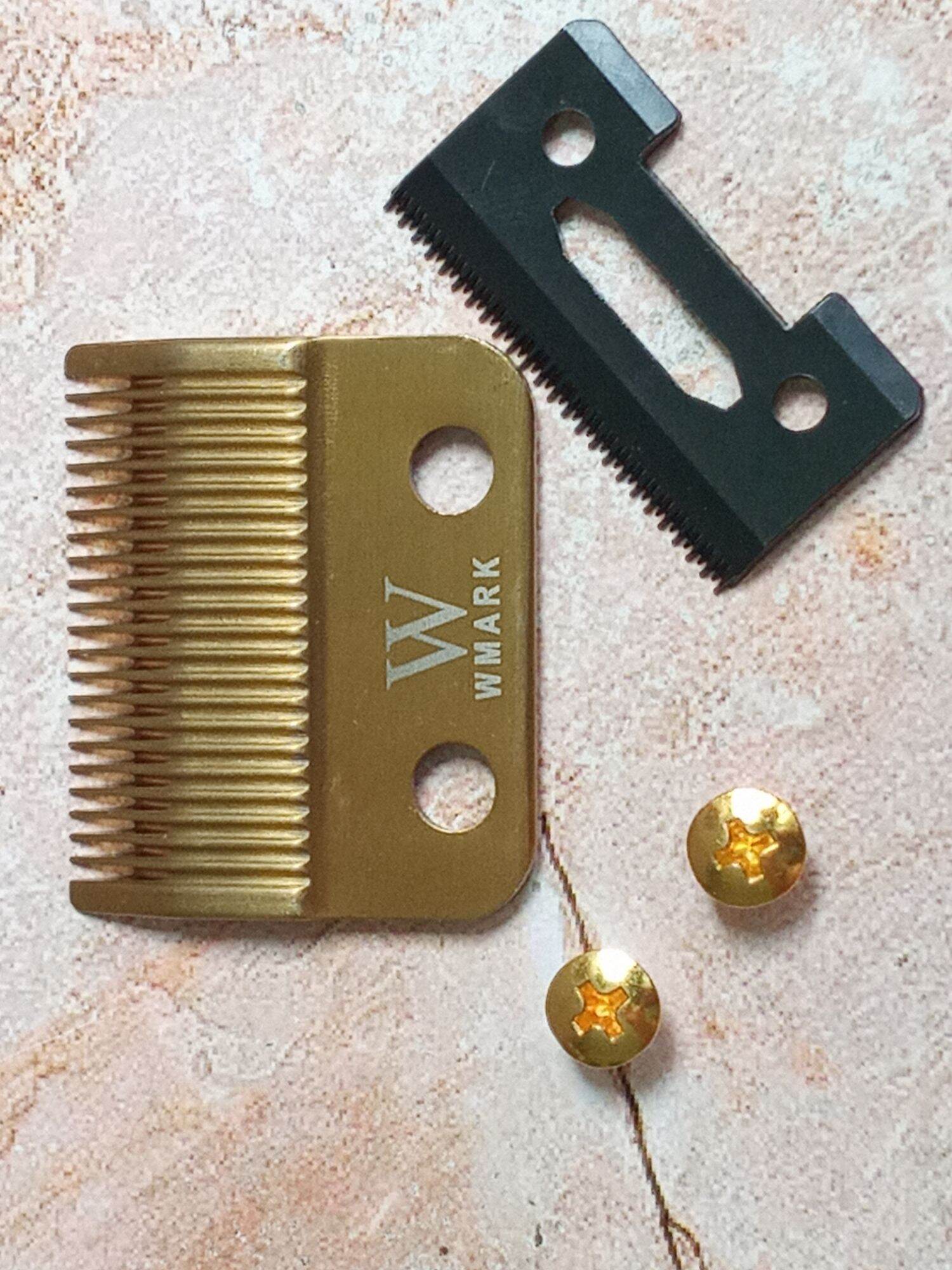 Lưỡi Kép Tông Đơ Cắt Tóc Barber. Lưỡi Kép Sứ Carbon Wmark Gold Cắt Bén Fade Ngọt Chạy Êm.. 