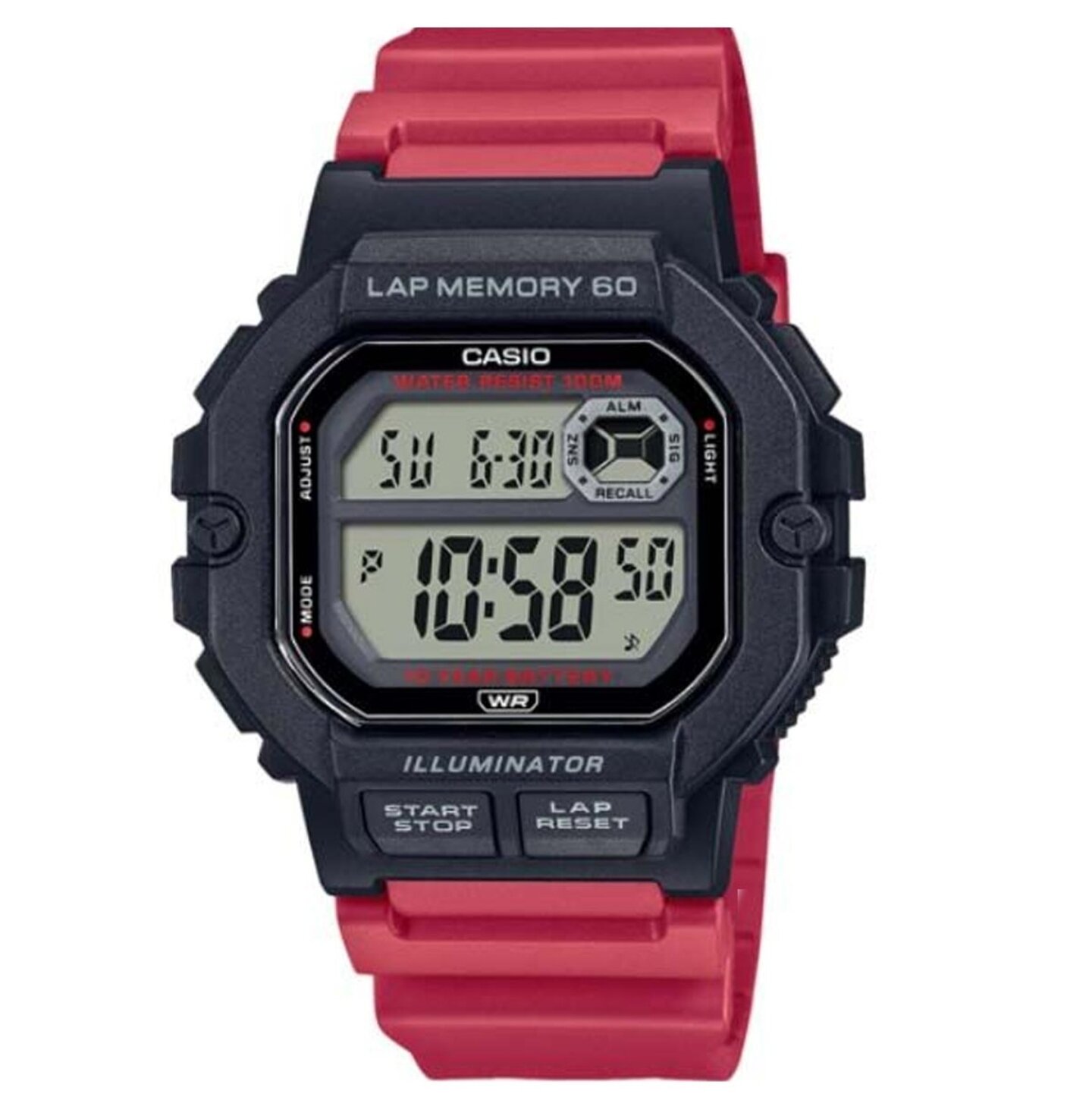 Đồng hồ thể thao nam ws-1400h-4a chính hãng casio