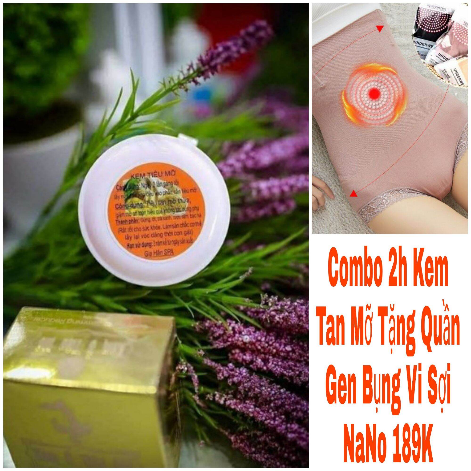 TẶNG LỘT MỤN. Combo 2 hộp Kem Ủ Tan mỡ Gia Hân Chính Hãng, Kem Tan mỡ bụng, đùi, bắp tay, bắp chân. TẶNG KÈM 2 THƯỚC DÂY