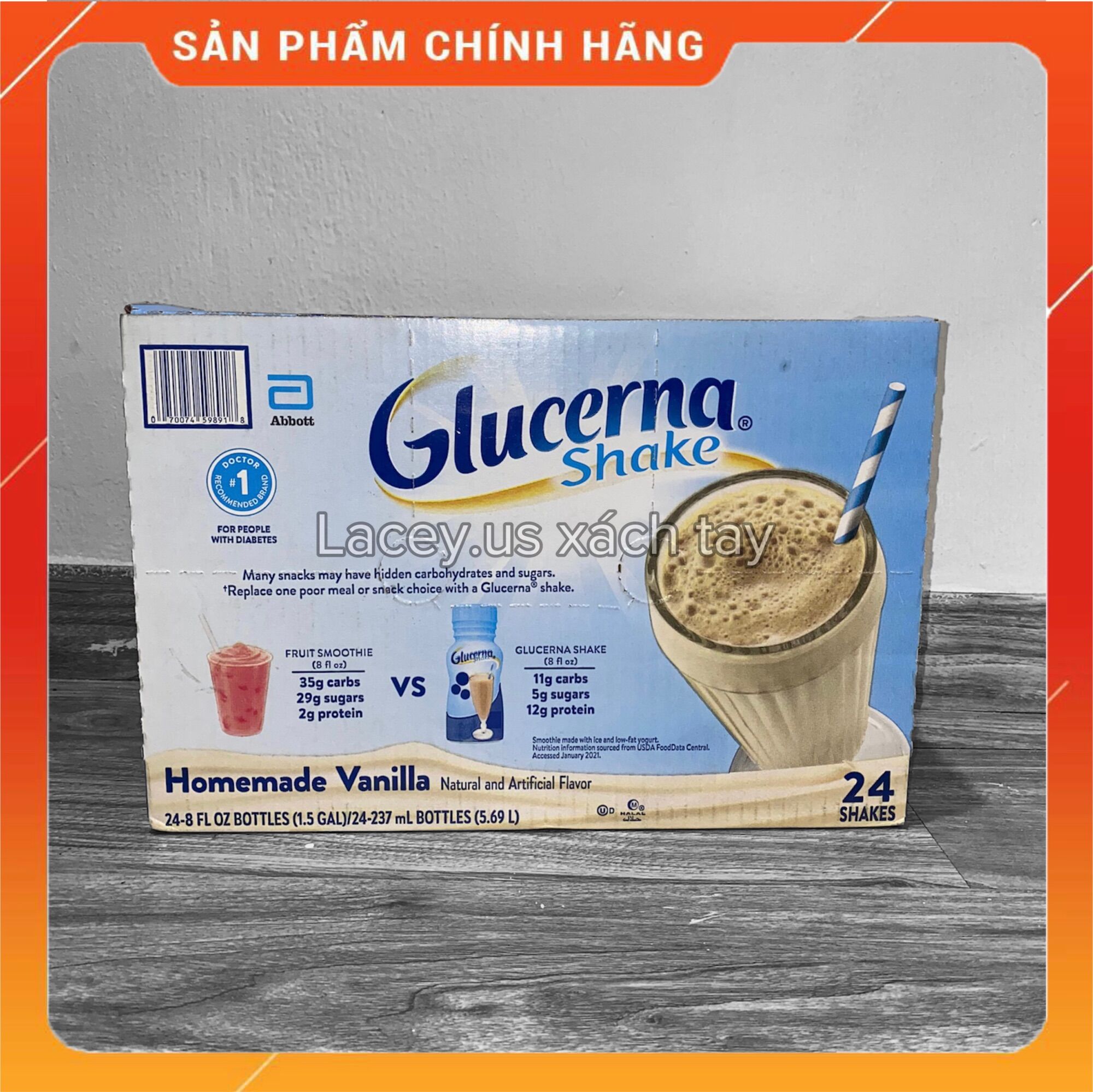 BÁN LẺ 1 CHAI SỮA GLUCERNA MỸ  (dùng thử)