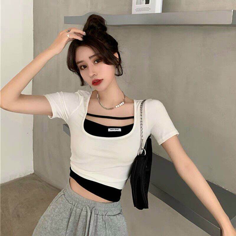 [HCM]ÁO THUN KIỂU CROPTOP