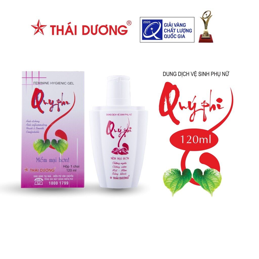 Dung dịch vệ sinh phụ nữ quý phi Sao Thái Dương - quý phi đỏ 120ml