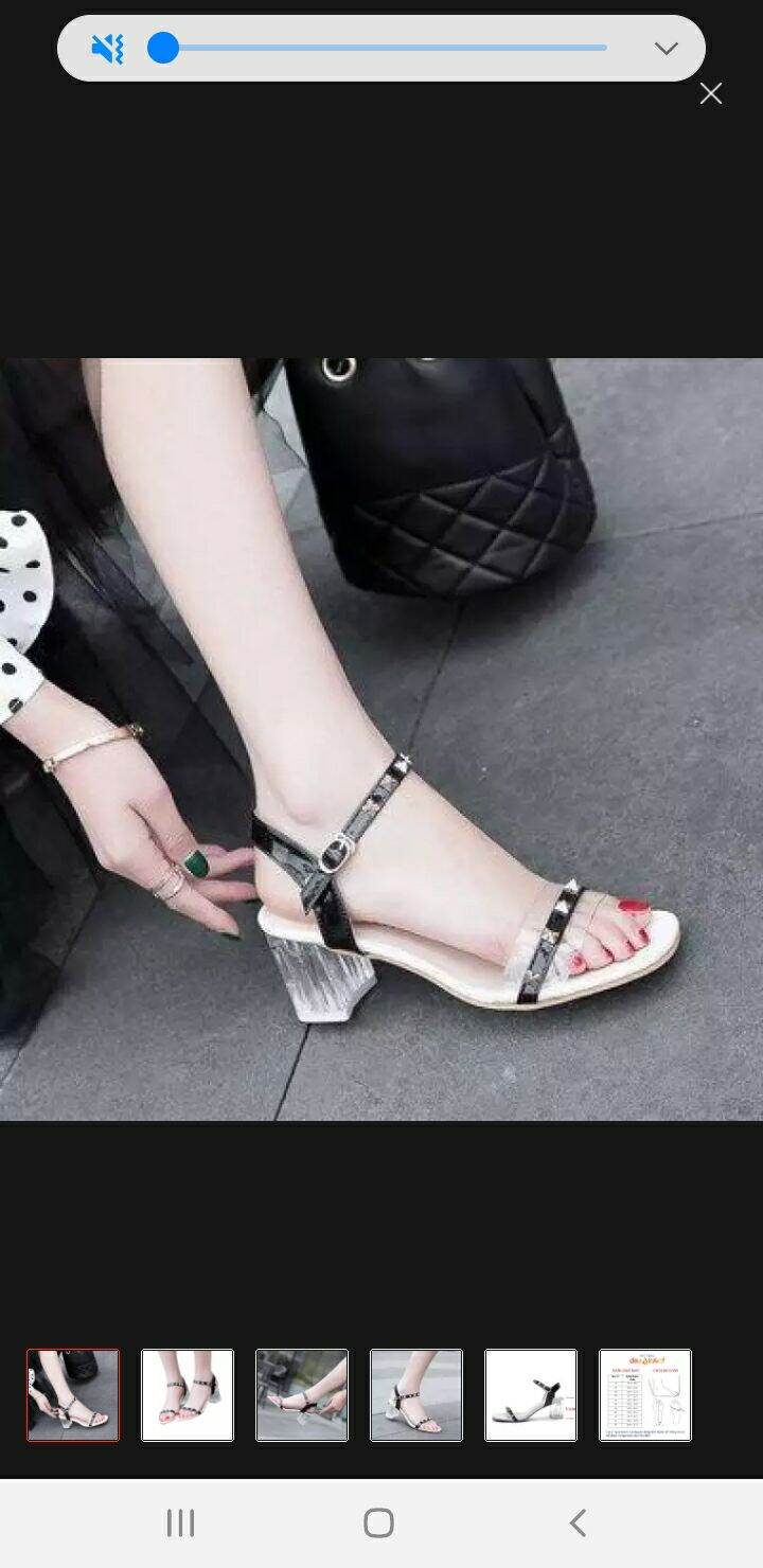 giày cao gót nữ đính đá size nhỏ 33 đến 44