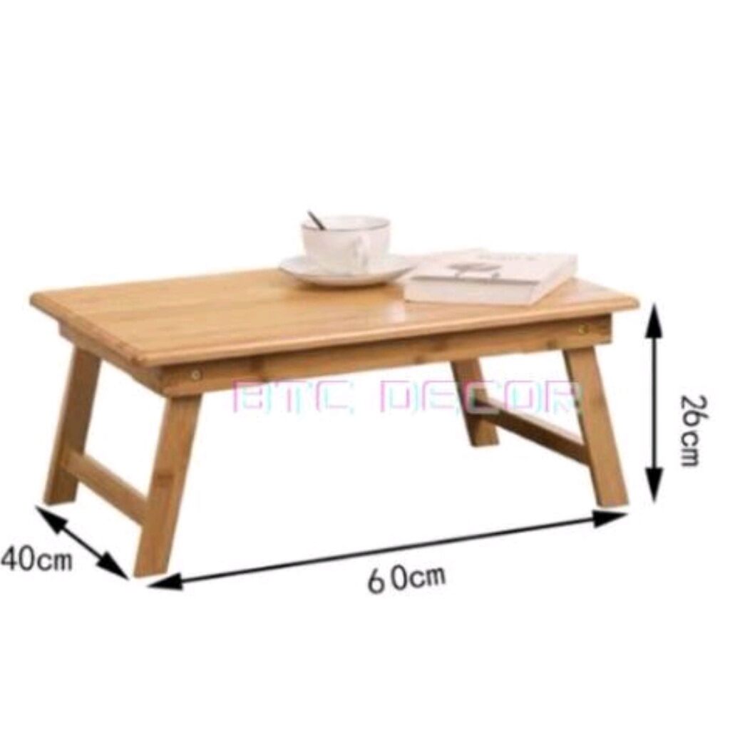 Bàn gỗ đa năng chân xếp - bàn học chữ nhật sofa/cafe ngồi bệt gấp gọn gỗ tự nhiên đa năng 2021.
