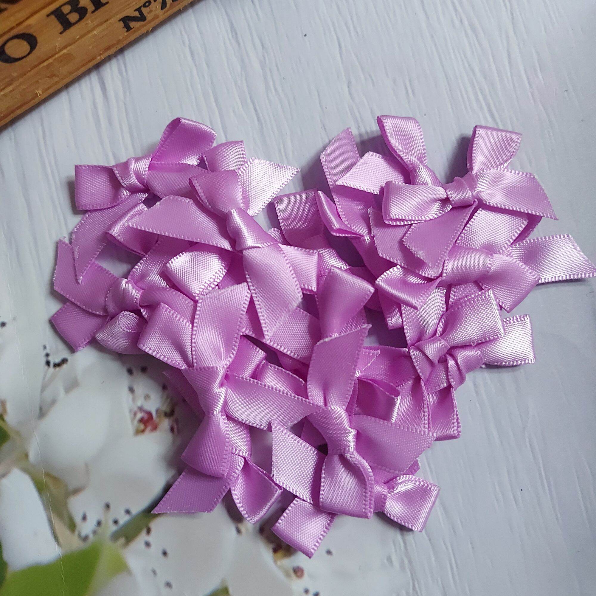 (50 NƠ )NƠ  LỤA TRANG TRÍ THỦ CÔNG,CÓ 8 MÀU, BẢN RỘNG 1CM.