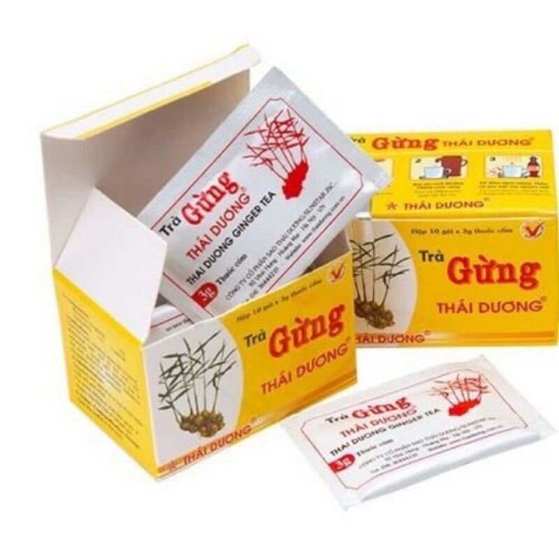 Trà gừng thái dương - hộp 10 gói - Sao Thái Dương
