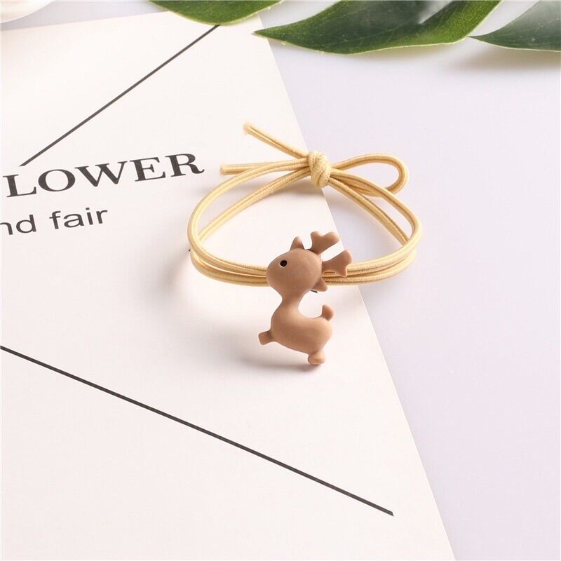 Set 5 Cột Tóc Hình Hươu 5 Màu Dễ Thương Cho Bé