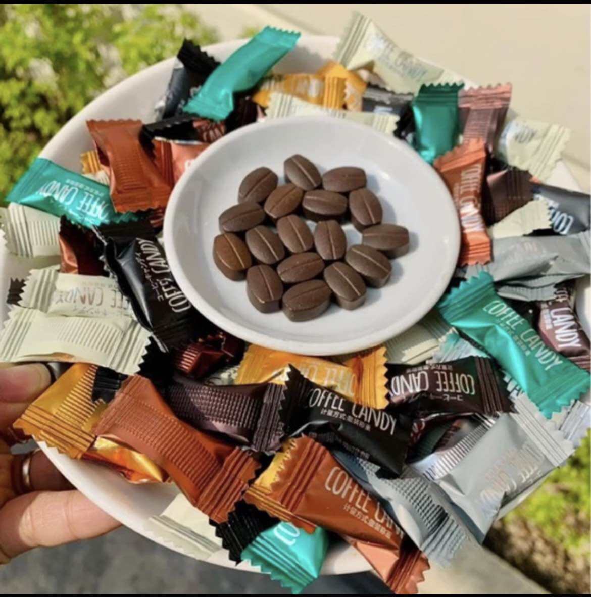 [ ăn thử] sét 30 viên kẹo cafe candy không đường