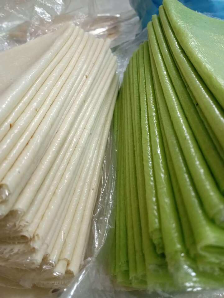 10 cái bánh phồng mì sữa màu trắng