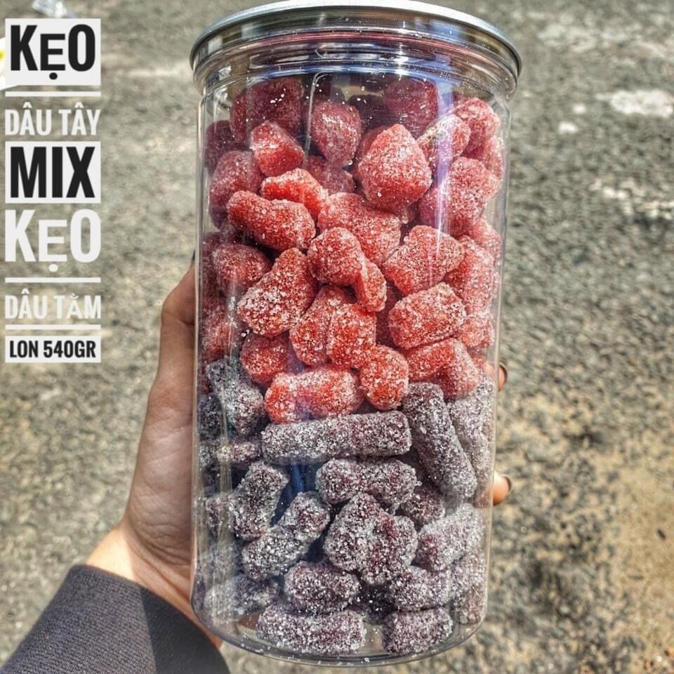 Kẹo dâu tây mix kẹo dâu tằm 500gram từ đơn 50k, hàng ngon nhà làm