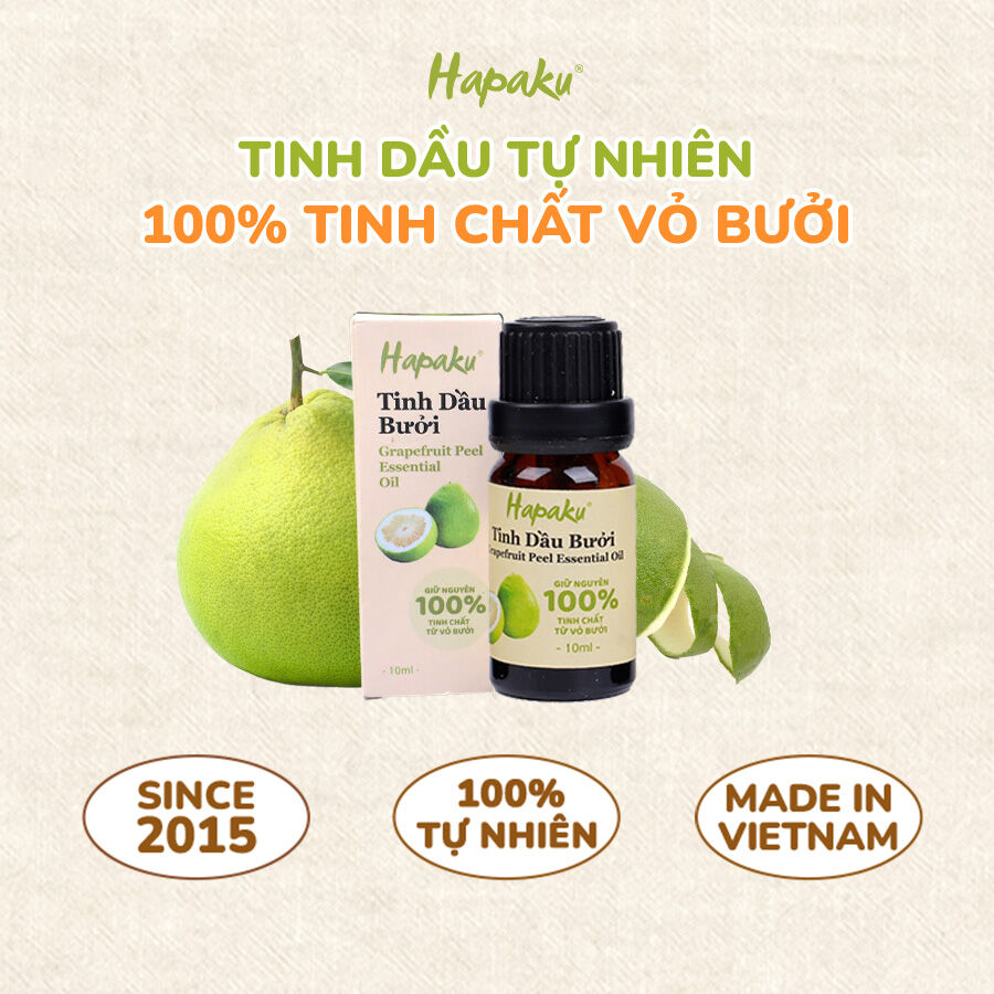 Tinh Dầu Bưởi Tự Nhiên Nguyên Chất Hapaku 10ml