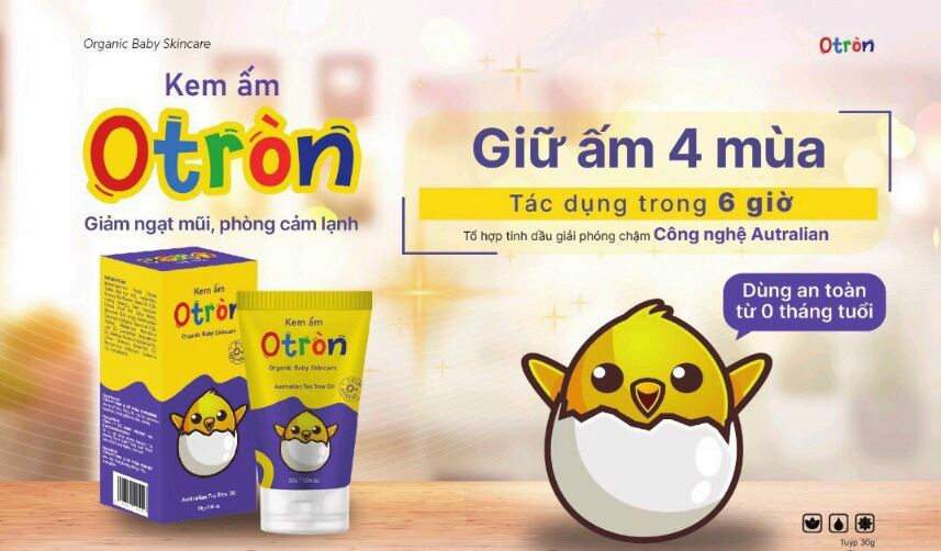 Kem ấm O tròn giúp giữ ấm giảm ngạt mũi cảm lạnh