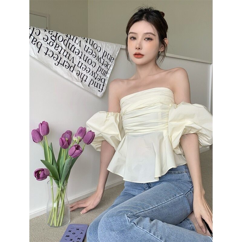 Áo kiểu tay bồng xinh xinh a200