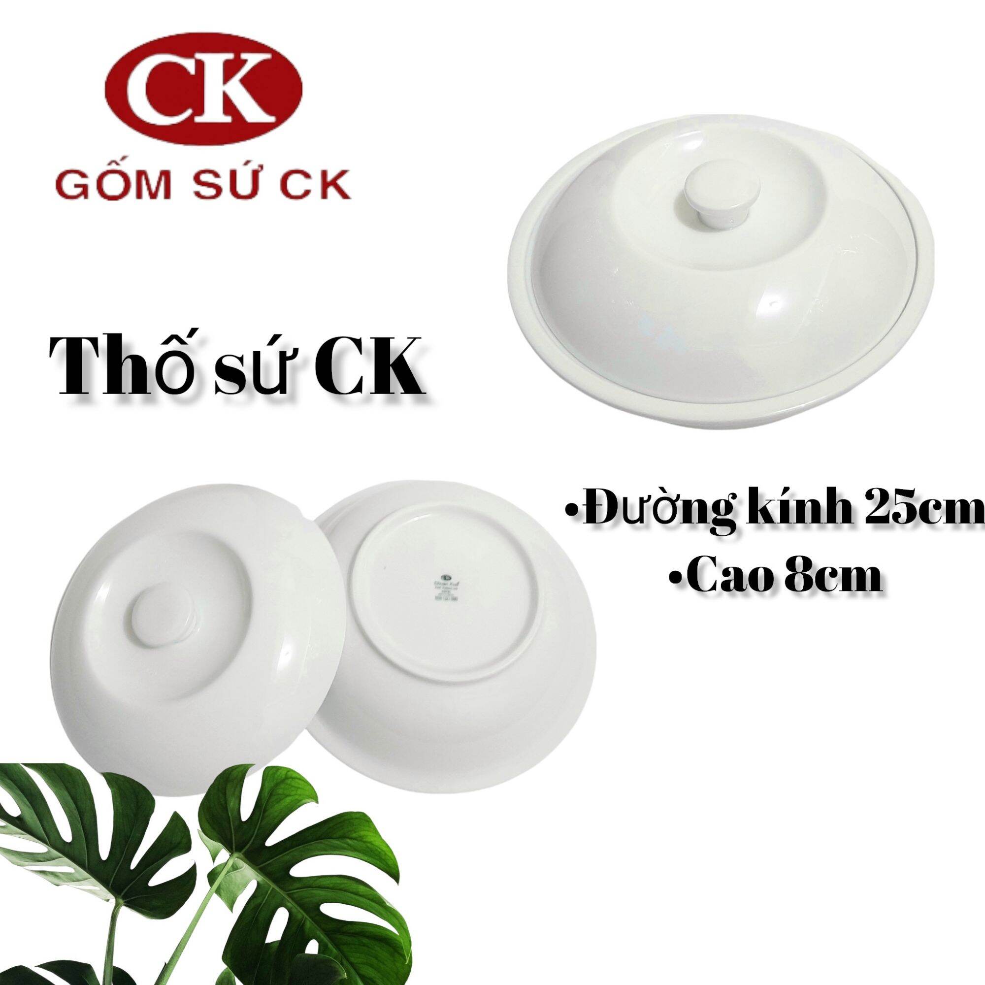 Thố sứ lớn đựng cơm, soup gốm sứ CK Việt Nam