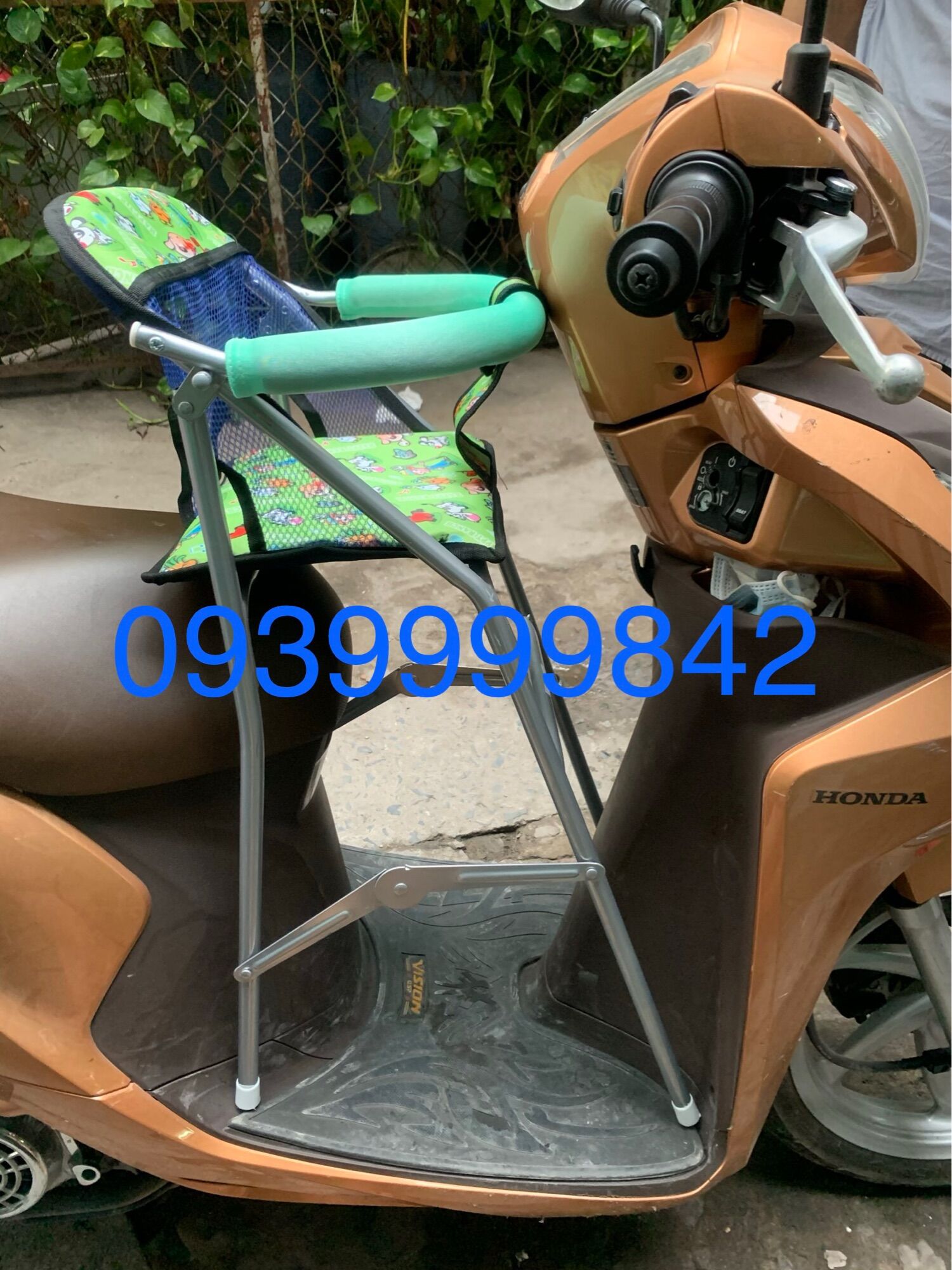 [HCM]Ghế ngồi xe máy tay ga Vision cho bé xếp gọn |Thằng Bờm Store