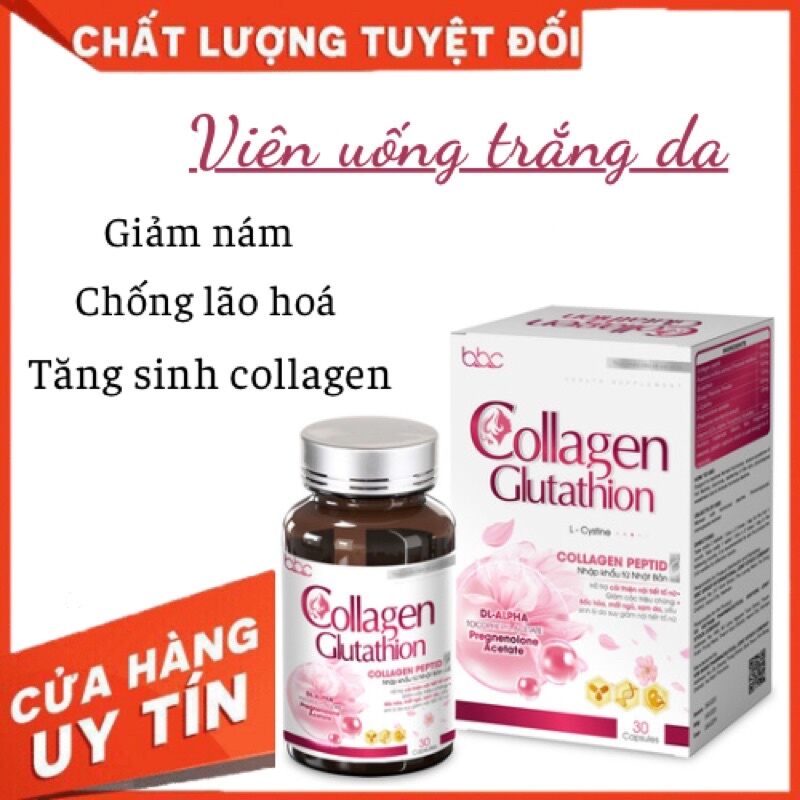 Collagen Glutathion trắng da mờ nám - BBC