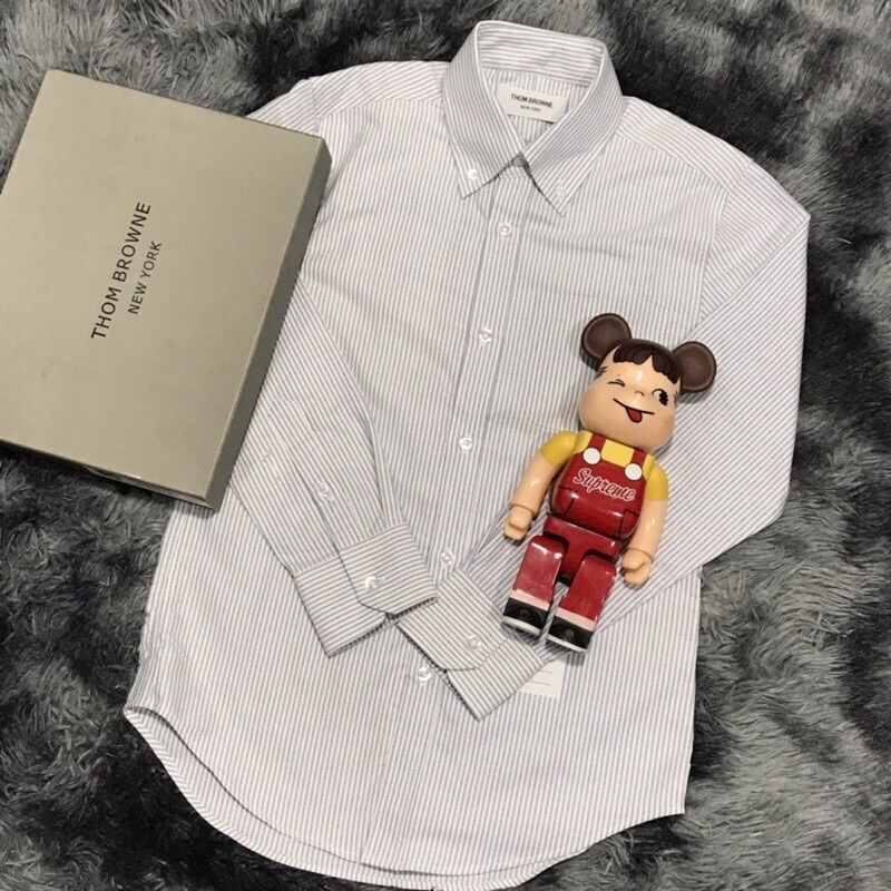 Áo sơ mi thom brown trơn xanh, trắng, sọc