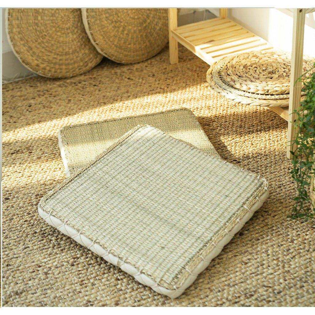 Đệm cói có mút ngồi bệt chiếu cói có mút ngồi bệt lh 0978945425