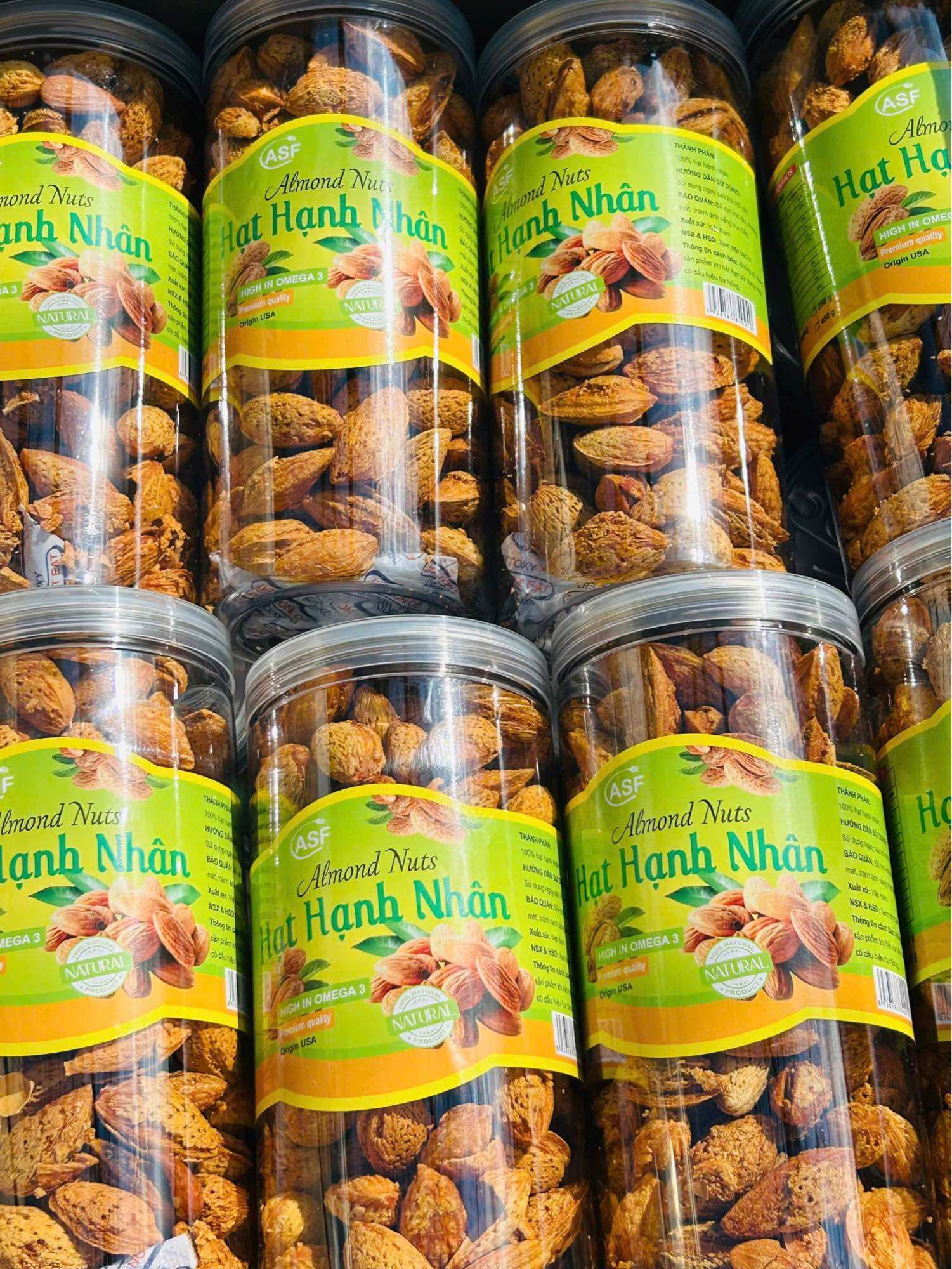 HẠT HẠNH NHÂN RANG BƠ vỏ mỏng 450g