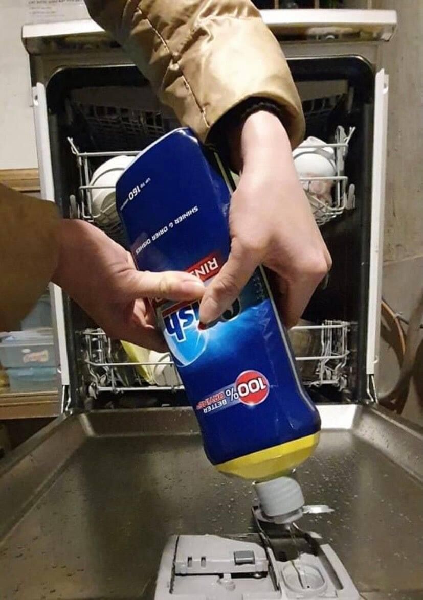 [HCM] Nước làm bóng chén bát Finish 750ml