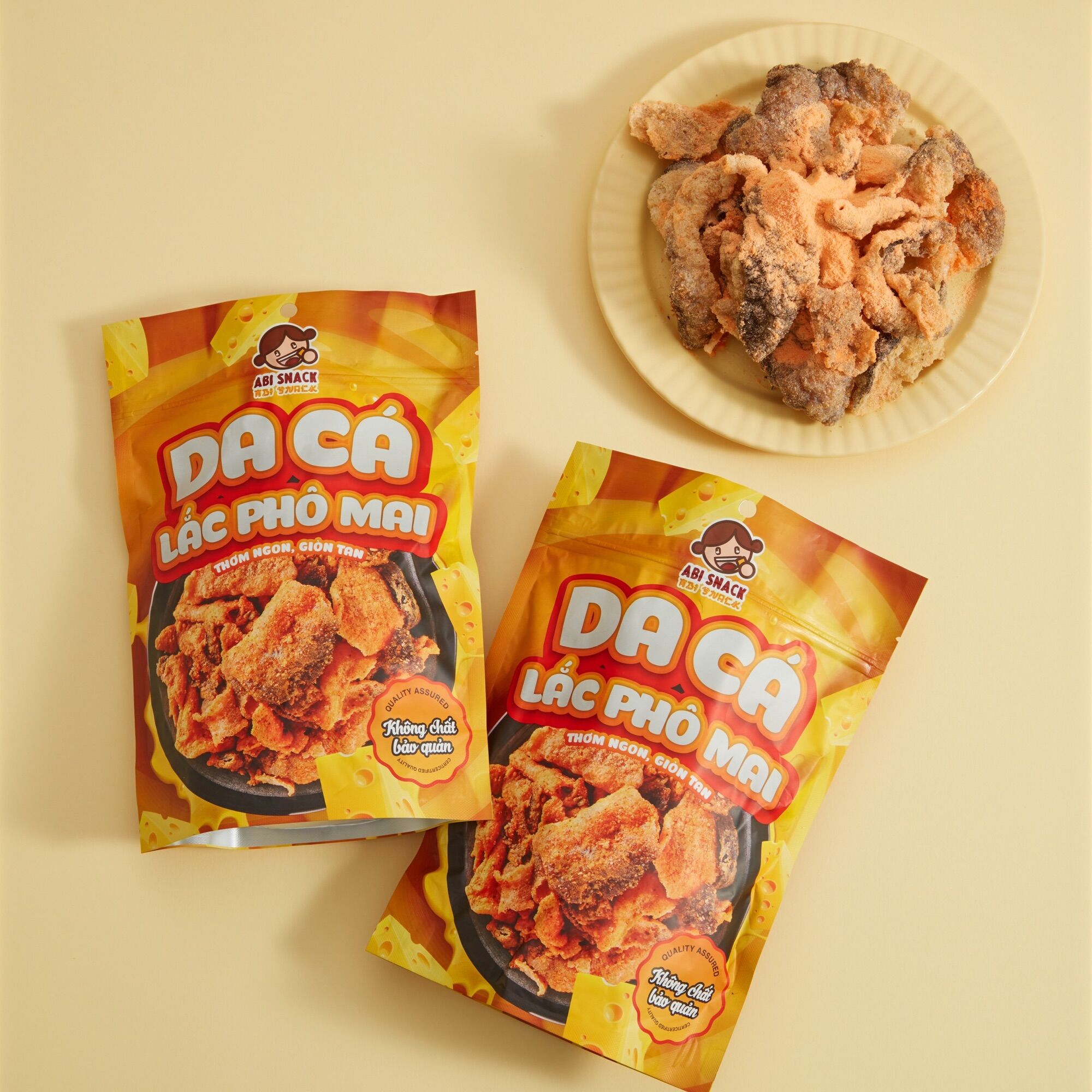 Da cá phô mai Abisnack - Bánh Tráng Abi