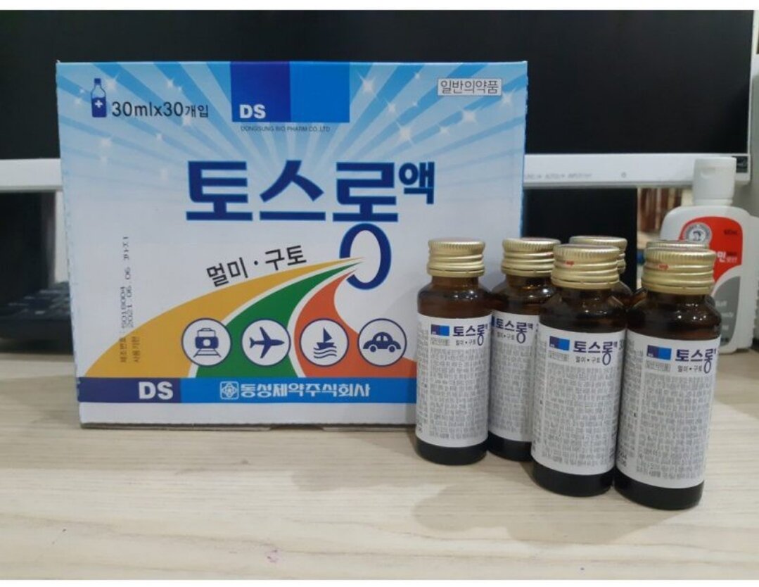 Nước uống say tàu xe Hàn Quốc lọ 30ml combo 10 chai
