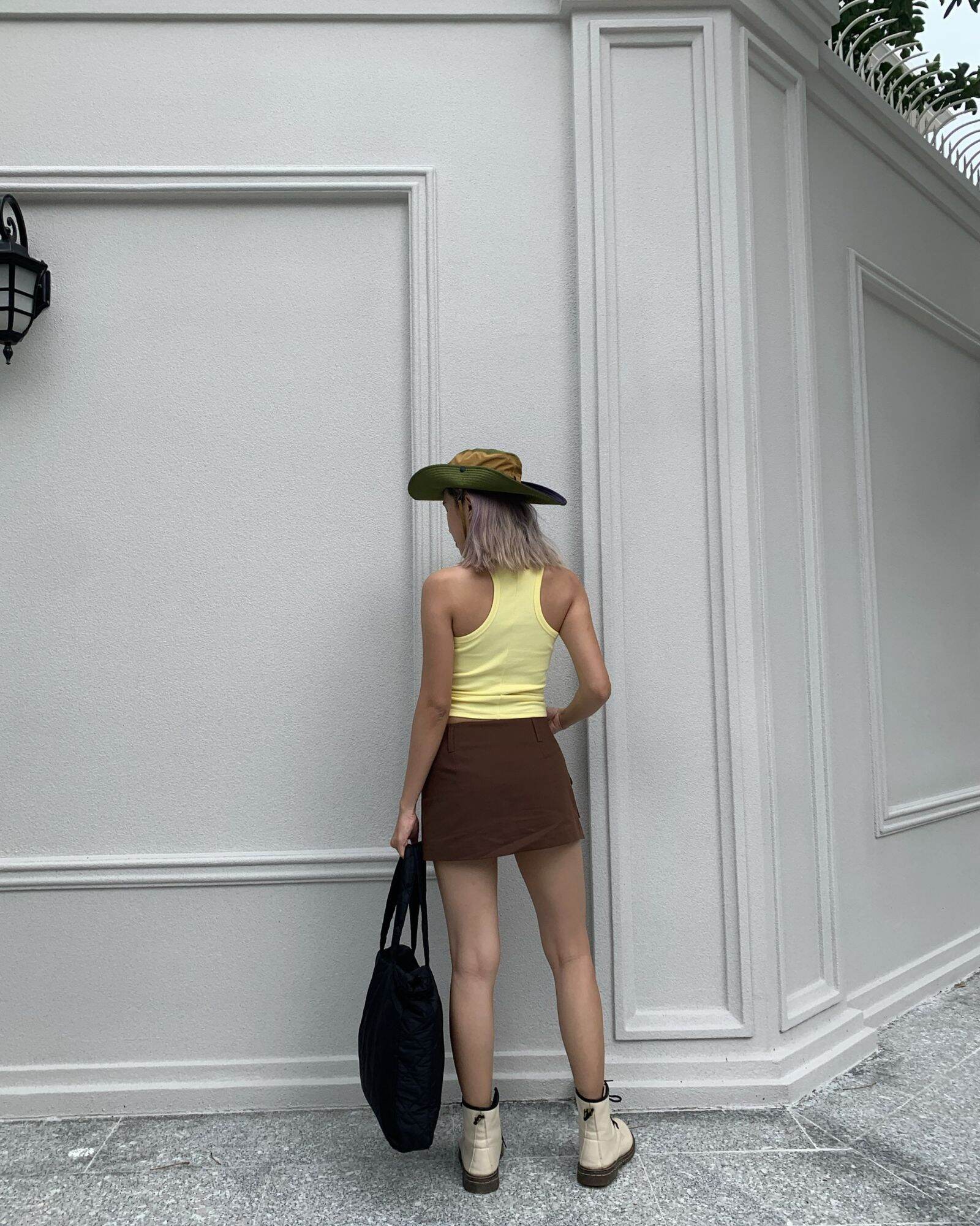 Chân váy quần kaki BOX MINI SKIRT