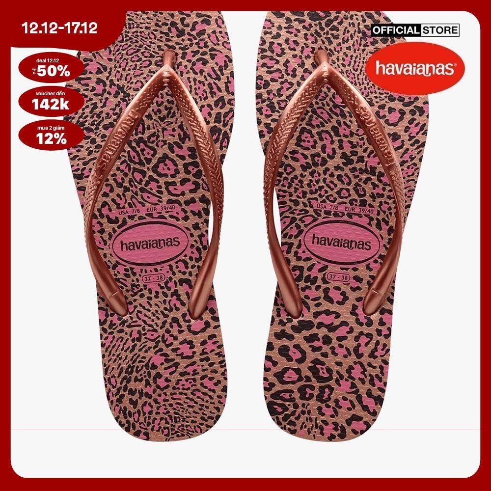 [GIÁ SỐC 12/12 + FLASH VOUCHER 20% + MUA 2 GIẢM 12% + FREESHIP|CHỈ 20H 11/12 - 12/12] HAVAIANAS - Dép kẹp nữ Slim Animals 4103352-6459