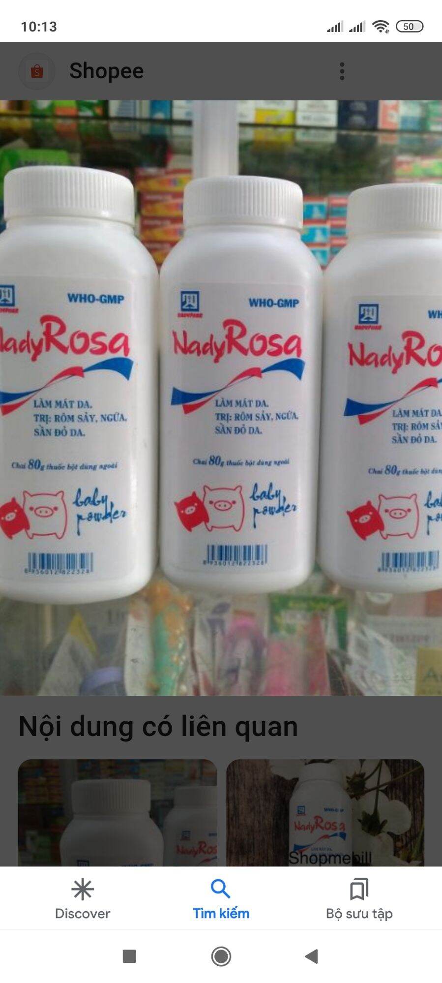 COMBO 2 CHAI PHẤN  RÔM SẢY ROSA80G