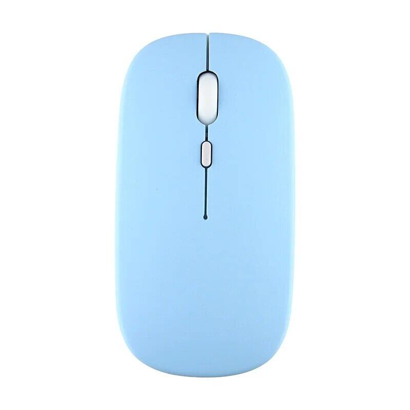 Màu Kẹo Chuột Bluetooth Không Dây Im Lặng 2.4G 1200dpi Sạc USB Chế Độ Kép Cho PC Laptop Notebook - Chuột Chơi Game Di Động. 
