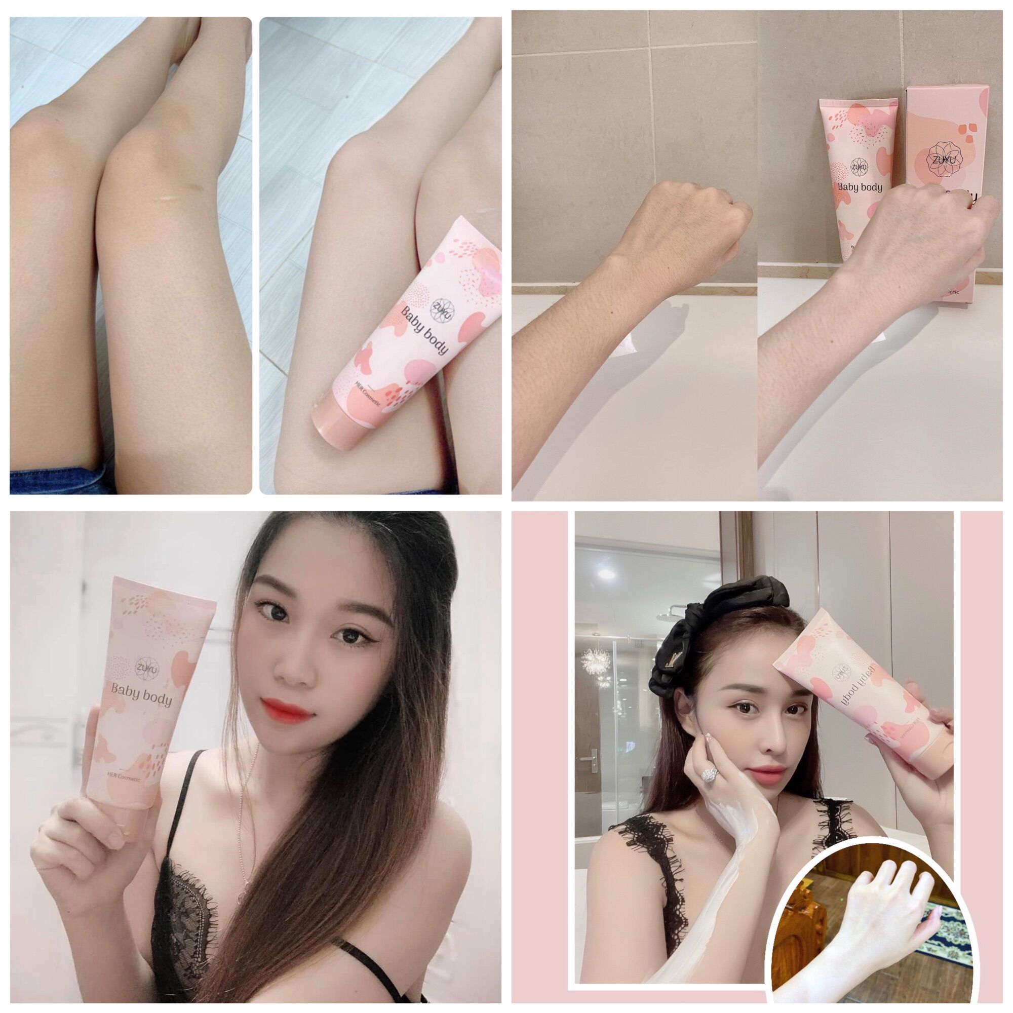 Combo 2 hộp Tắm Trắng Thảo Dược Her Cosmetic ( Tặng 2 BỘT ĐẬU ĐỎ 100GRAMX2)