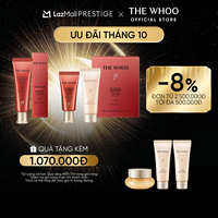 [THE WHOO OFFICIAL] Tinh chất chống nắng chống lão hóa chống oxy hóa làm dịu da The Whoo UV Red Vitamin Sunscreen 50ml